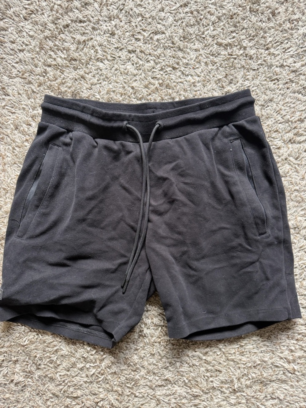 Alphalete Black Athletic Shorts Men’s Medium – Stretch Gym Training Shorts
